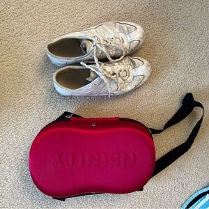 NFINITY White Sneakers with Red Bag